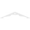 Ekena Millwork Pitch Heath Architectural Grade PVC Gable Pediment, 60"W x 12 1/2"H x 1"P (5/12) GPP060X013X100HEA - alternate 4
